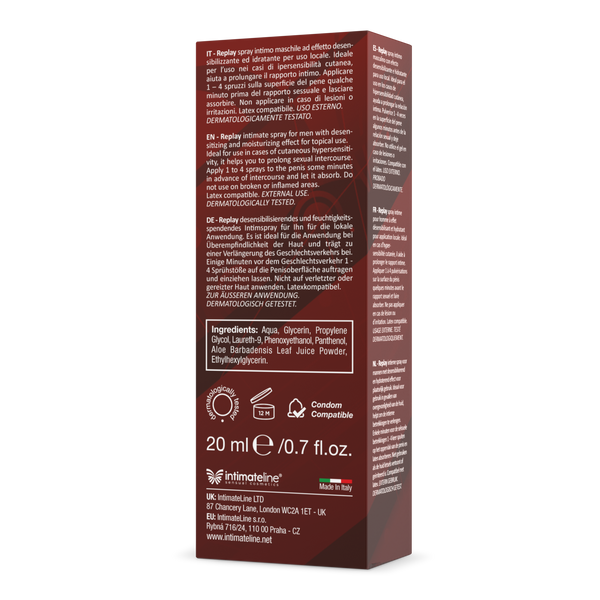 Спрей для затримки еякуляції Replay 20 мл IntimateLine