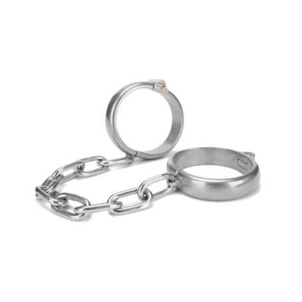 Heavy Duty Ankle Cuffs Silver Prowler Red