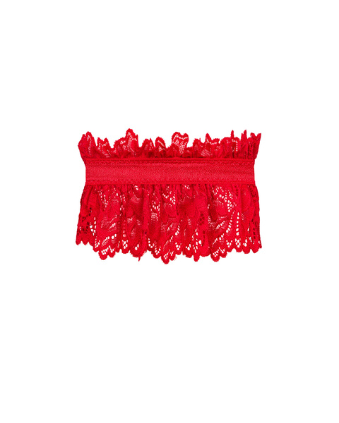 Obsessive red garter Amor Cherris One Size