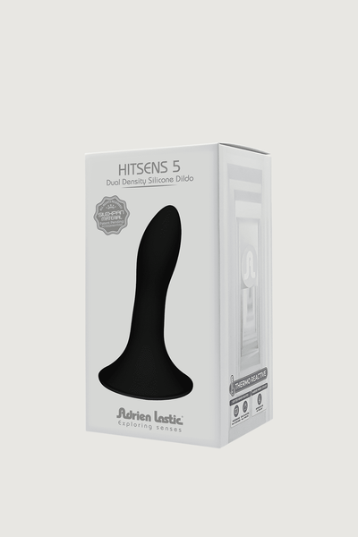 Силіконовий Ділдо Преміум Hitsens Модель 5 Чорний Adrien Lastic
