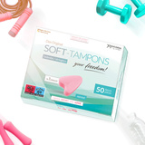 Упаковка Збірна Тампонів Безшнуркових Soft-Tampons Normal Box Of 50 JoyDivision