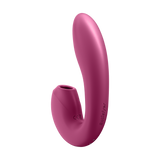 Wibrator ze stymulatorem Satisfyer Sunray Connect App Berry 