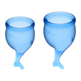 atisfyer Feel Secure Menstrual Cup Set Dark Blue