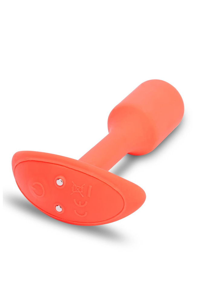 B-VIBE VIBRATING SNUG PLUG 1 ORANGE