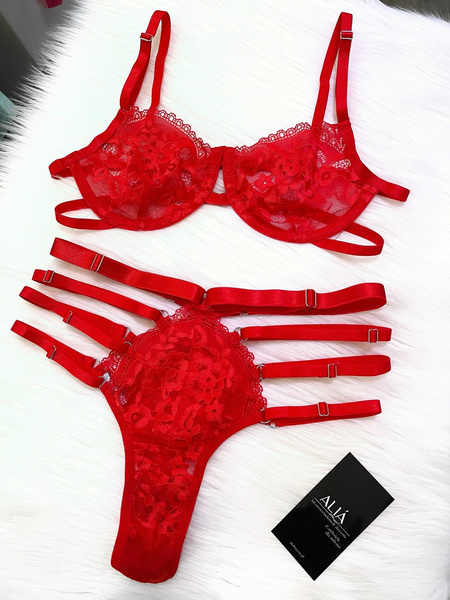 Alia Weronika Set Red Bra B 70-85