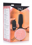 Tailz Pink Bunny Tail Vibrating Anal Plug