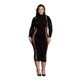 Le Désir Carme XI - Dress with Turtleneck Black OSX