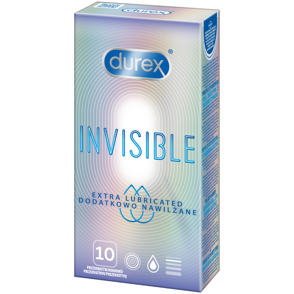 Durex Invisible extra lubricated 10 pack