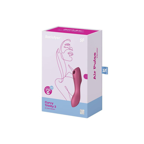 Wielofunkcyjny wibrator Curvy Trinity 3 red Satisfyer