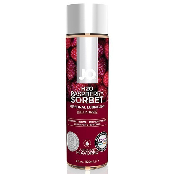 Lubrykant jadalny o smaku malinowym System JO H2O Lubricant Raspberry 120 ml