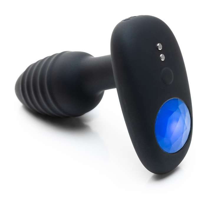 Interaktywny wibrujący korek analny Ohmibod Lumen Black Powered by KIIROO