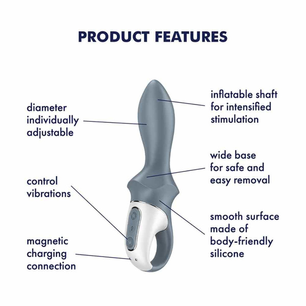 Pompowany wibrator analny Air Pump Booty 1 Satisfyer