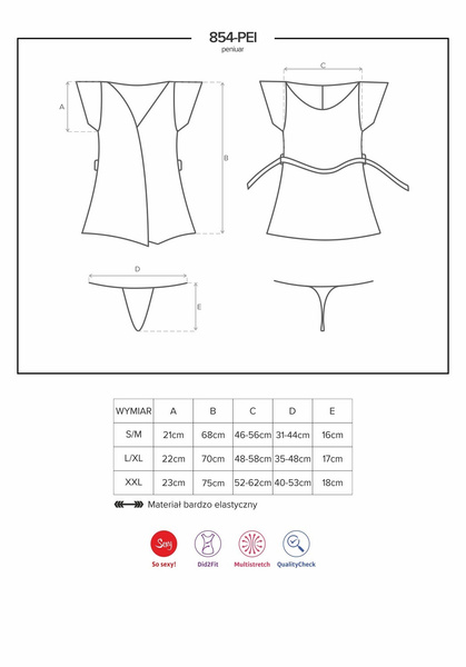 854-PEI-1 black robe S/M