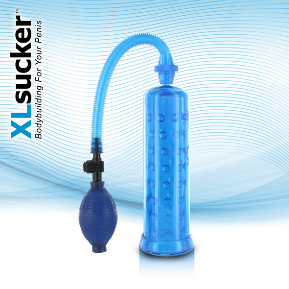 Pompka Do Powiększania Penisa Penis Pump Blue XLsucker