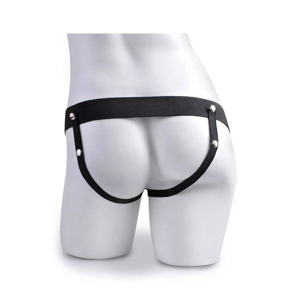  Fetish Fantasy Series 7" Hollow Strap-On with Remote Tan