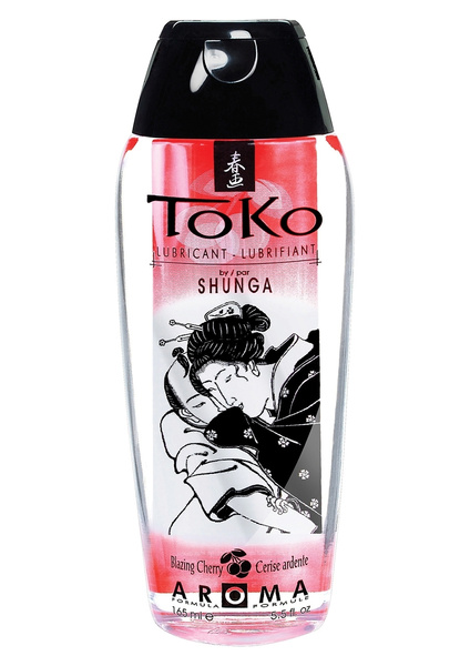 Їстівний лубрикант з вишневим смаком Toko Aroma Personal Lubricant Blazing Cherry 165Ml Shunga