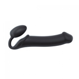 Podwójne dildo Strap-on-me Silicone bendable strap-on XL Black