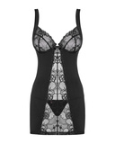 Сорочка зі стрінгами Heartina L/XL Obsessive