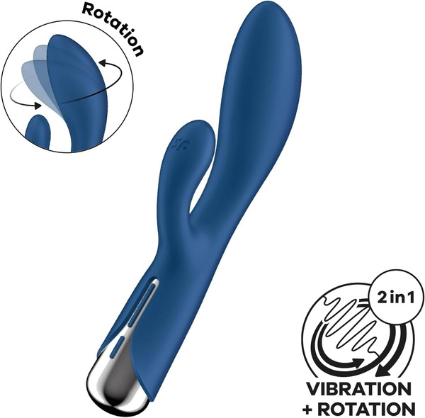 Вібратор-кролик Spinning Rabbit 1 Blue Satisfyer