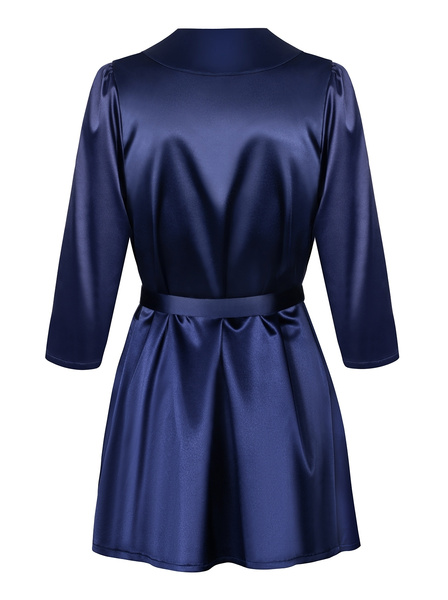 Obsessive Satinia navy blue robe S/M