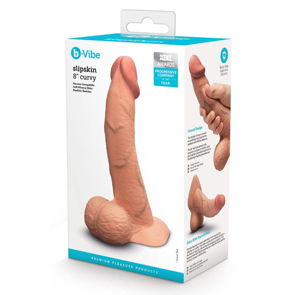 Dildo 20 cm Slipskin 8 Inch Curvy B-Vibe