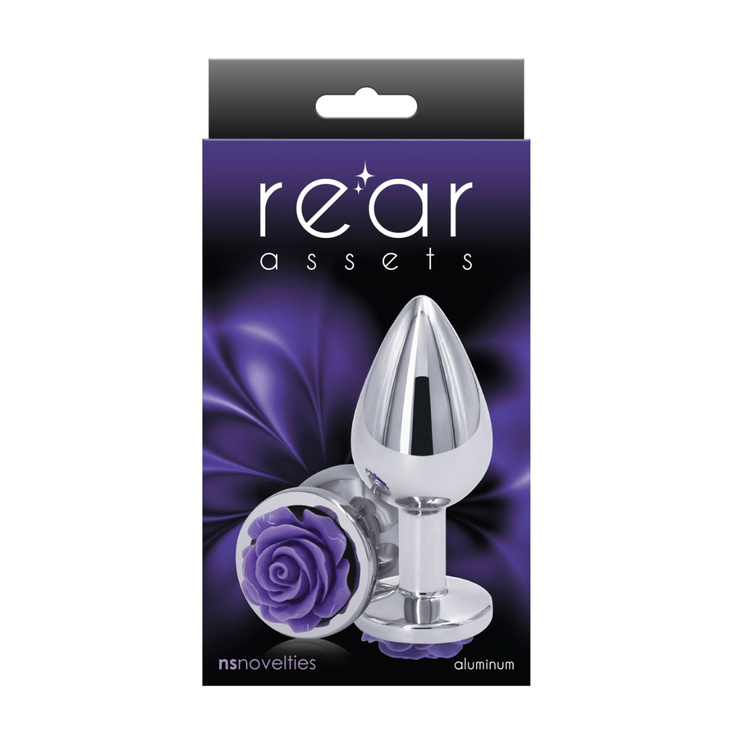 NS Novelties Rose Buttplug Medium Purple