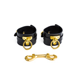 Set of Black Leather BDSM Accessories Upko Leather Kinky Tools Set Black UPKO