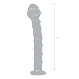 Szklane dildo z niebieską spiralą dookoła Glas Blue Spiral Glass Dildo