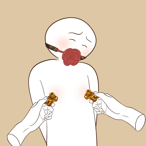 Upko Bowknot Binder Clip Style Nipple Clamps