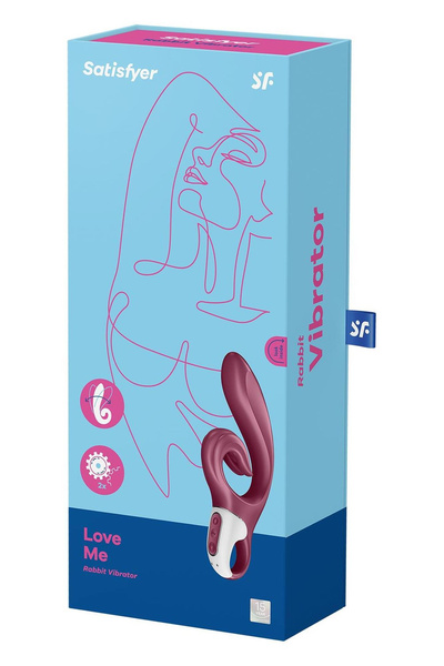 Wibrator króliczek Love me red Satisfyer