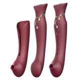 Zalo Legend Queen Set G-Spot Pulse Wave Vibrator Wine Red