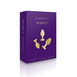 Zestaw Silikonowych Korków Analnych Z Kryształkiem Rianne S Booty Plug Luxury Set 3 Plugs Black Rianne S.