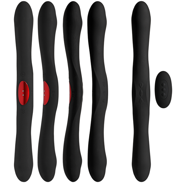 Kink Dual-Flex Silicone Vibrator with Wireless Remote