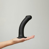 Wyjątkowo Miękkie Dildo Silicone Bendable Dildo Double Density M Black Strap-on-me