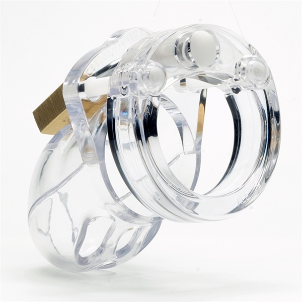 Poliwęglanowy Pas Cnoty Mr Stubb Chastity Cage Clear CB-X