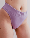 GWP Purple Ribbed Knit Panties L