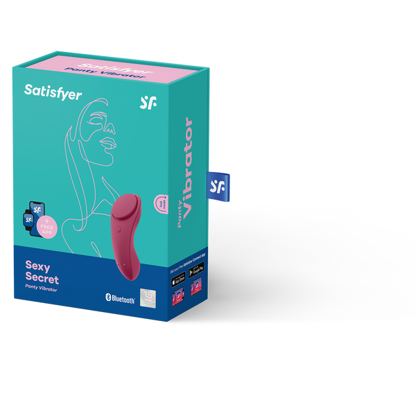 Sexy Secret Panty Vibrator Red Satisfayer