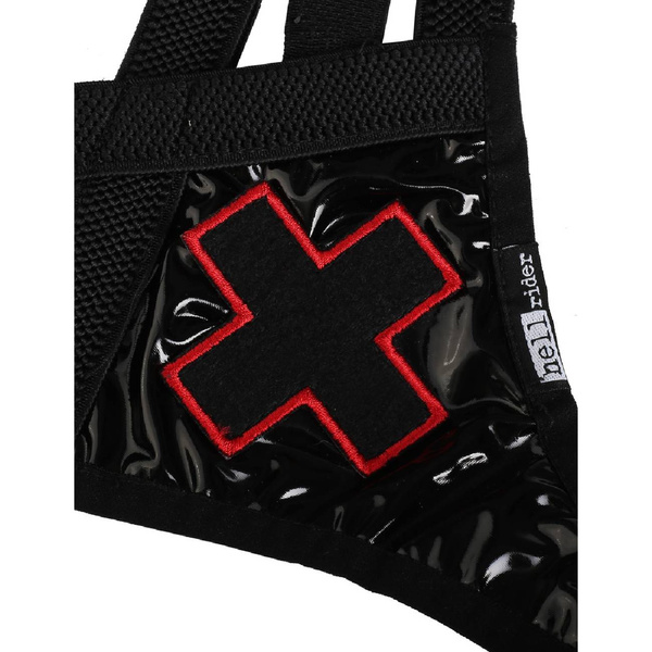 Stringi z lacku z krzyżem M/L HellRider