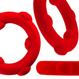 Пояс ерекції [SIL] SPINNER Cockring Red Oxballs