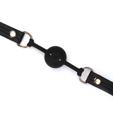 Knebel Black Organosilicon Ball Gag Liebe Seele