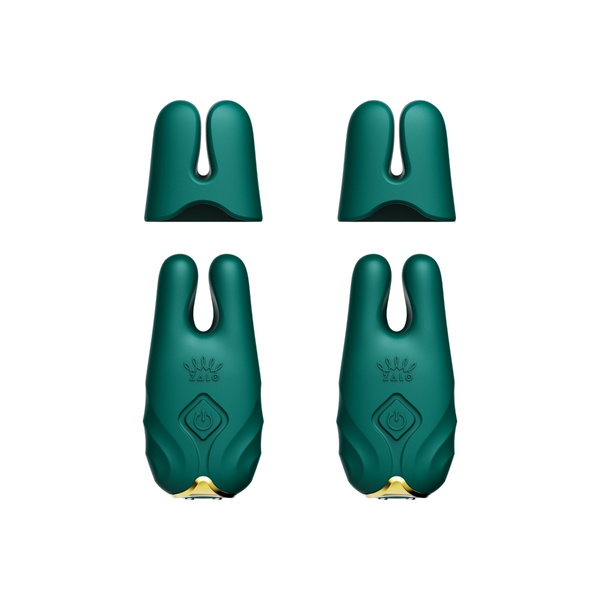 Wibrujące Klamerki Na Sutki Nave Turquoise Green Zalo