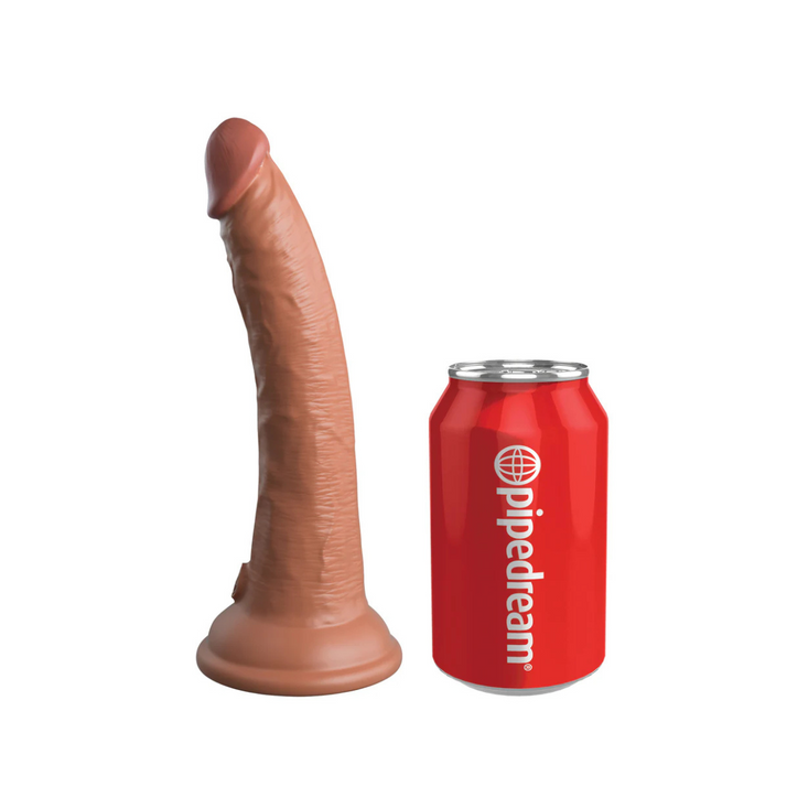 King Cock Silikonowe dildo Elite 7" Dual Density Silicone Cock Tan