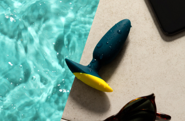 Вібруючий анальний корок Bass Green Romp