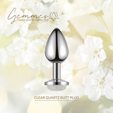 Korek analny z czystym kwarcem La Gemmes Butt Plug Clear Quartz
