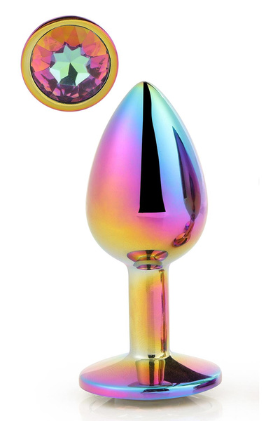 DREAMTOYS KOREK ANALNY GLEAMING LOVE MULTICOLOUR PLUG SMALL