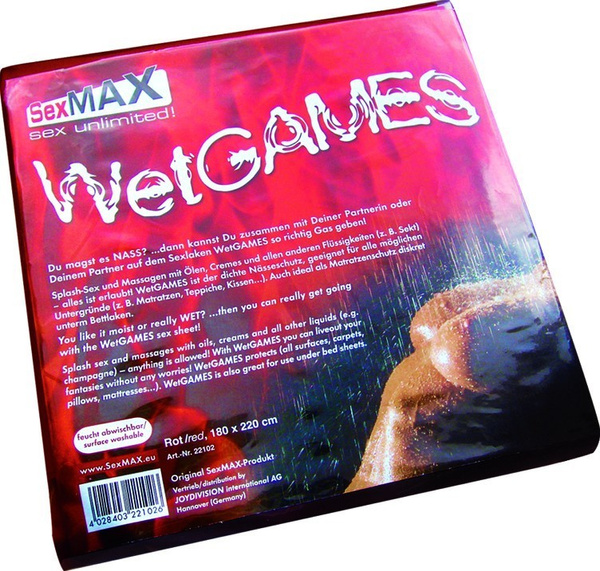 Joy Division Sexmax Wetgames Sex-Laken Prześcieradło Czerwone JoyDivision