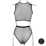 Komplet 2 Pc Crop Top Black OS Le Desir