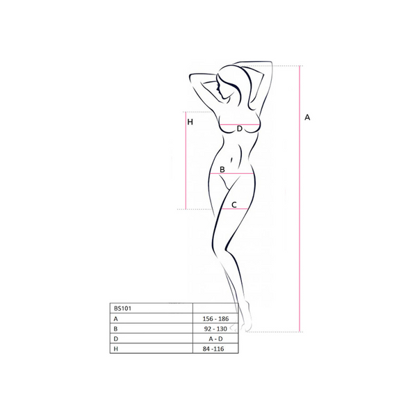 Bodystocking BS101 Red Passion