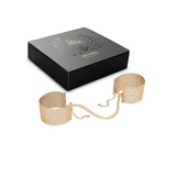 Kajdanki z metalowych płytek Bijoux Indiscrets Desir Metallique Gold Metallic Mesh Handcuffs