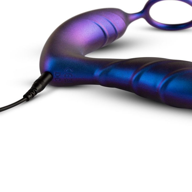 Hueman prostate stimulator Black Hole Anal Vibrator With Cockring